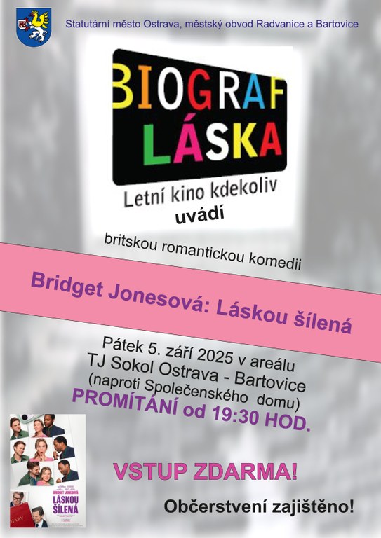 Pozvání na letní kino v září 2025