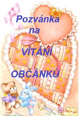 Pozvánka na vítání občánků