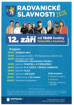 Pozvání na Radvanické slavnosti 2026